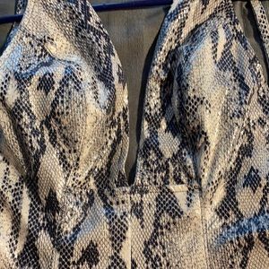 Jennifer Lopez Snake Print Dress